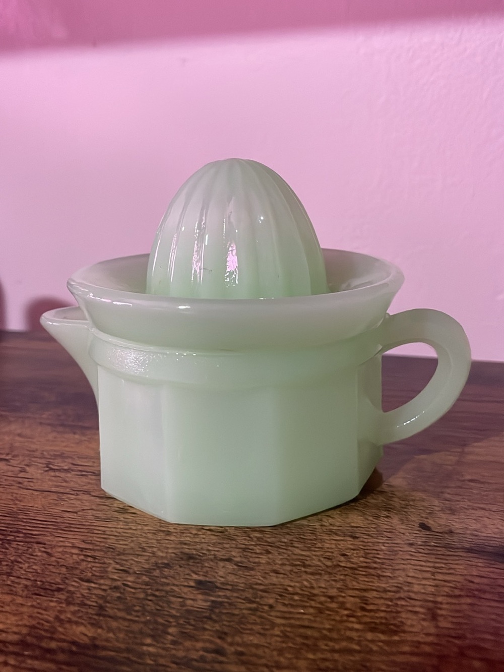 Vintage Jadite Glass Juicer Reamer